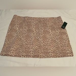 NWT Wild Fable Leopard mini skirt Size 22W